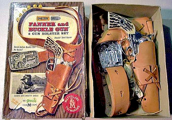 Mattel-Fanner-western-toy-cap-gun-in-box